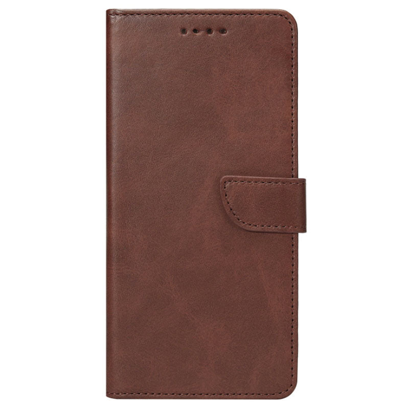 Læder flip cover til iPhone 17 - Brun - reFix.dk