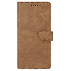 Læder Flip cover til iPhone 17 Pro Max - Tan - reFix.dk