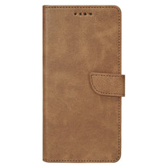 Læder flip cover til iPhone 17 - Tan - reFix.dk