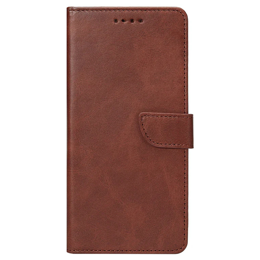 Rixus Læder flip cover til Samsung A36 - Brun - reFix.dk