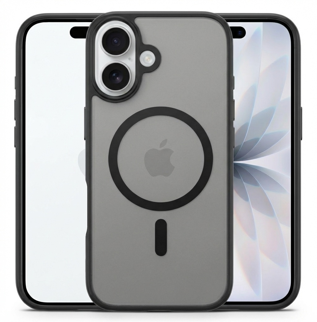 iPhone 17 Cover – Magnetisk MagSafe Cover (Sort) | reFix.dk