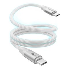 Magnetisk USB-C til USB-C Opladningskabel (60W) - Hvid - reFix.dk 