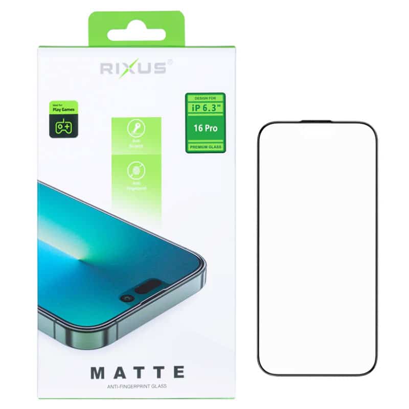 Matte full cover skærmbeskyttelse til iPhone 16 Pro