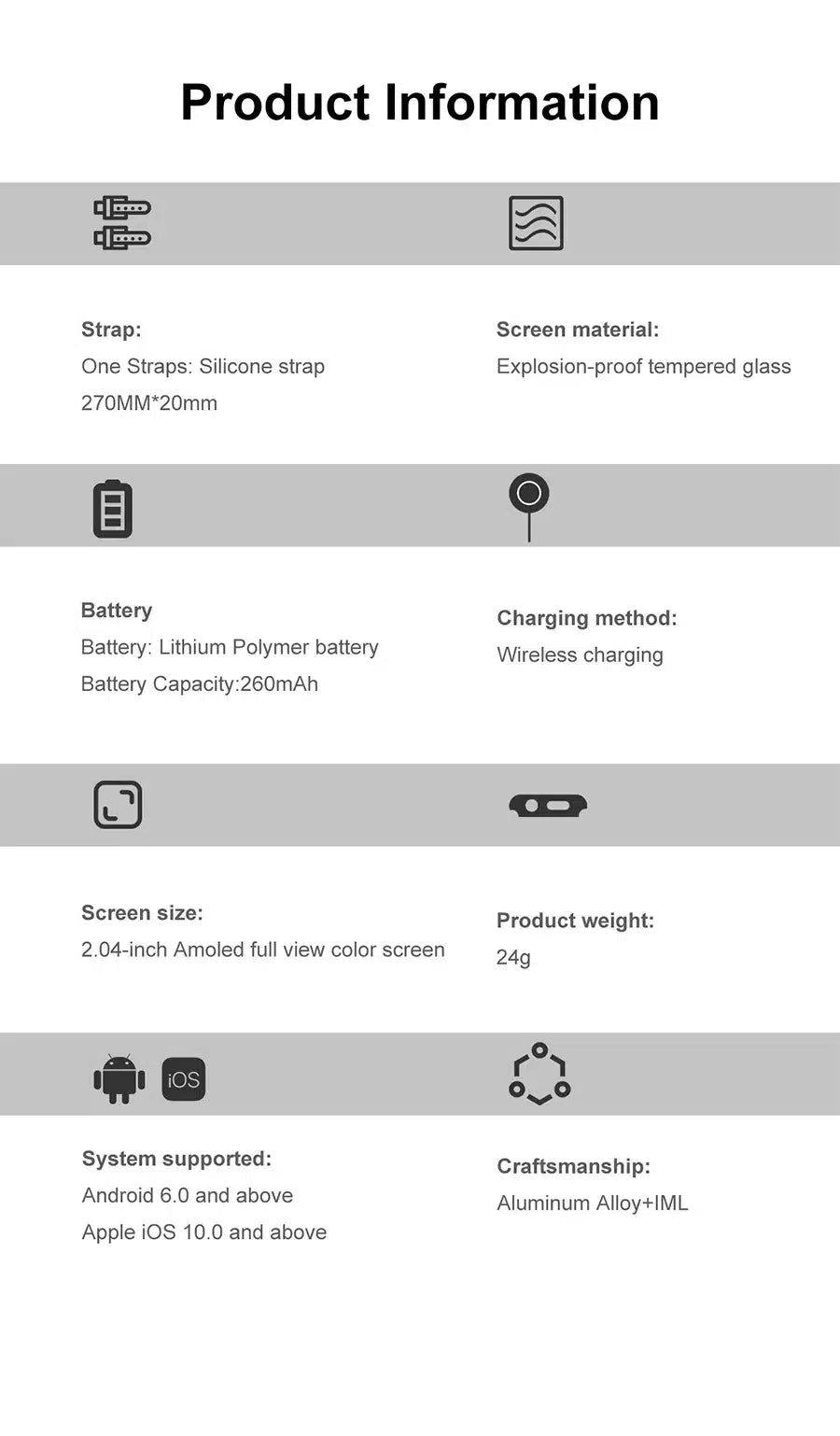 DTNO 1 DT99 Smart Watch specifikationer