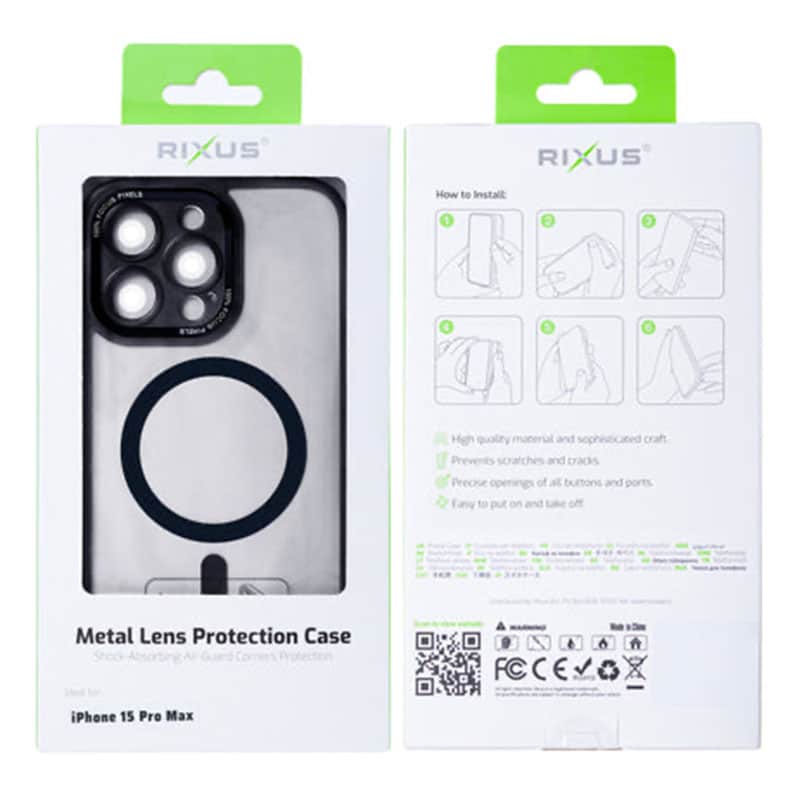 Metal lens cover med magsafe til iPhone 15 Pro Max