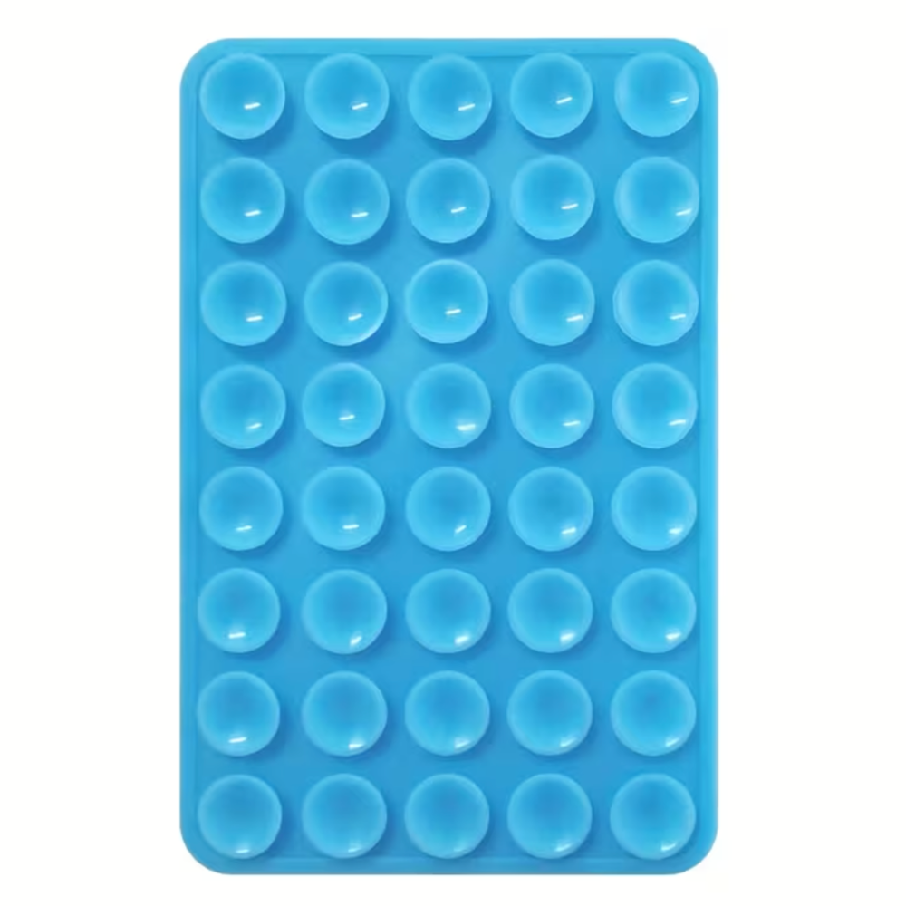 Mobilholder Med Dobbeltsidet Silikone Sugekop (Large) - Lyseblå - reFix.dk