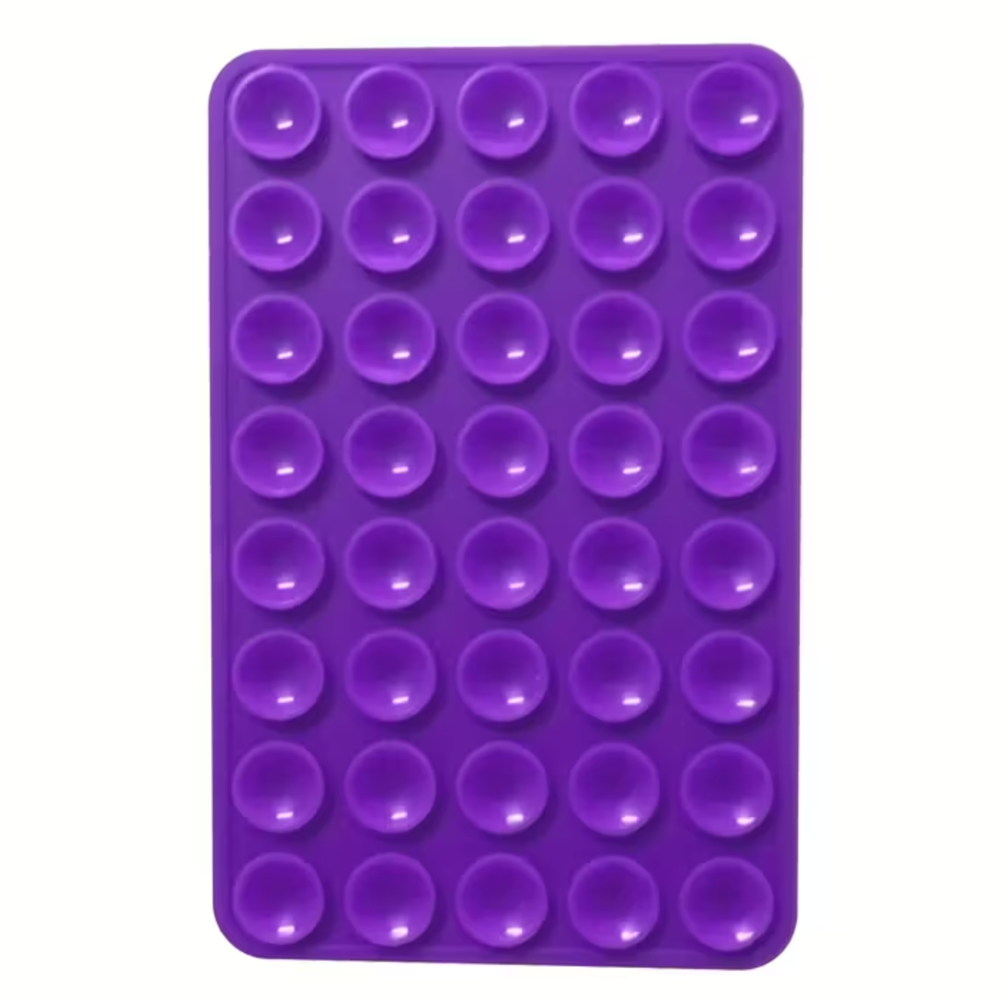 Mobilholder Med Dobbeltsidet Silikone Sugekop (Large) - Lilla - reFix.dk