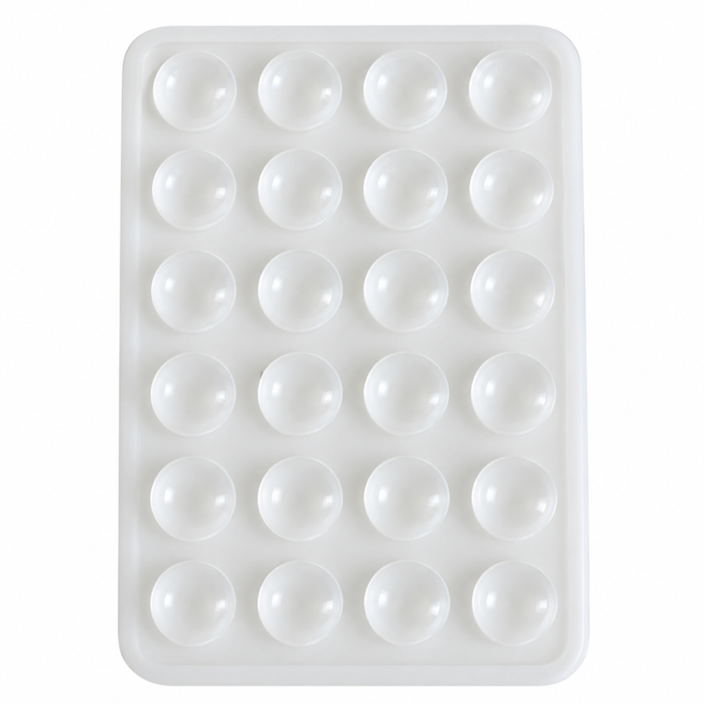 Mobilholder Med Dobbeltsidet Silikone Sugekop (Small) - Hvid - reFix.dk
