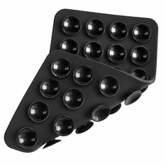 Mobilholder Med Dobbeltsidet Silikone Sugekop (Small) - Sort - 1 - reFix.dk
