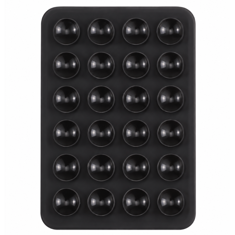 Mobilholder Med Dobbeltsidet Silikone Sugekop (Small) - Sort - reFix.dk