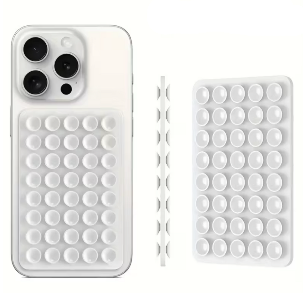 Mobilholder Med Dobbeltsidet Silikone Sugekop (Large) - 1 - reFix.dk