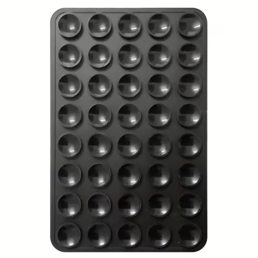 Mobilholder Med Dobbeltsidet Silikone Sugekop (Large) - Sort - reFix.dk