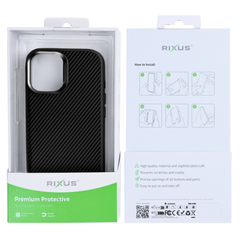 Premium Armor Carbon cover med MagSafe til iPhone 17 - Pakkens indhold - reFix.dk