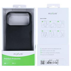 Premium Armor Carbon cover med MagSafe til iPhone 17 Pro - Pakkens indhold - reFix.dk