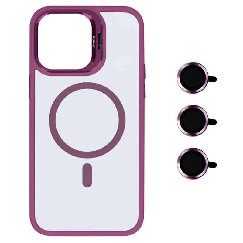 Premium Clear Case med MagSafe til iPhone - Mørk pink - reFix.dk