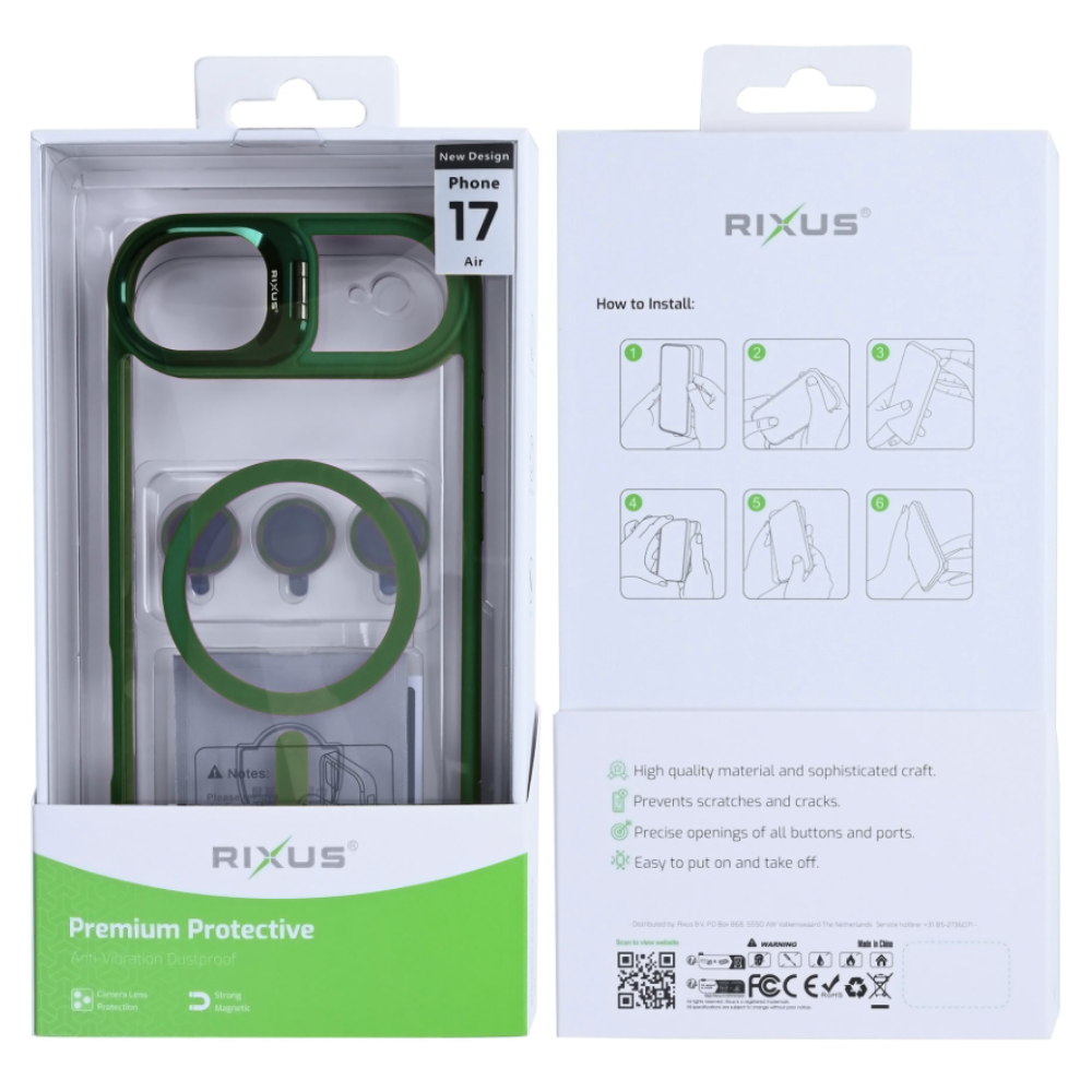  Premium clear case med MagSafe til iPhone 17 Air - Pakkens indhold - reFix.dk