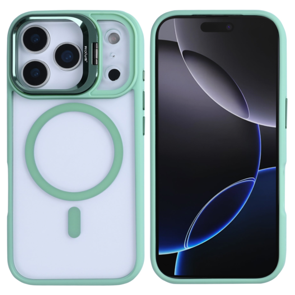 Premium clear case med MagSafe til iPhone 17 Pro - Lysegrøn - reFix.dk