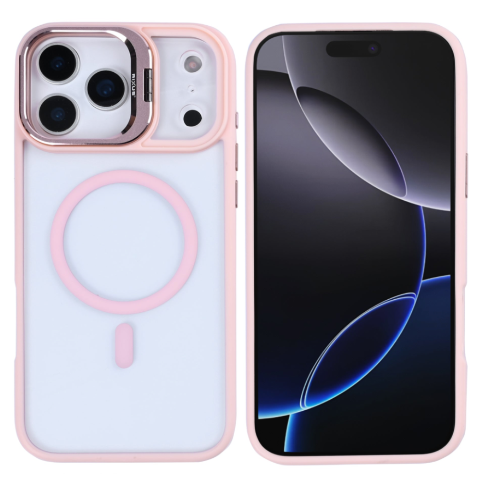 Premium clear case med MagSafe til iPhone 17 Pro Max - Lyserød - reFix.dk