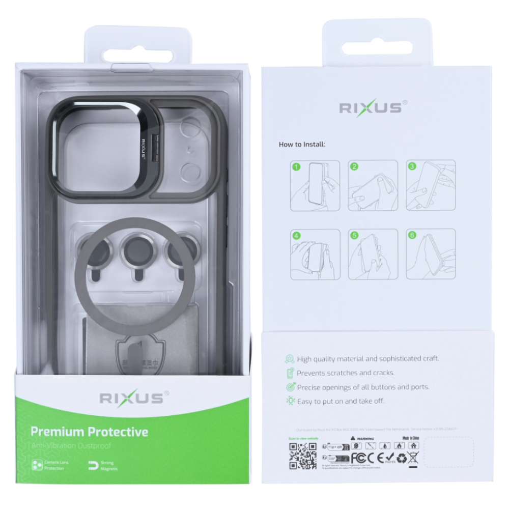 Premium clear case med MagSafe til iPhone 17 Pro - Pakkens indhold - reFix.dk