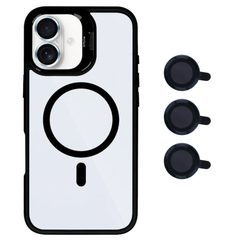 Premium clear case med MagSafe til iPhone 17 - Sort - 1 - reFix.dk