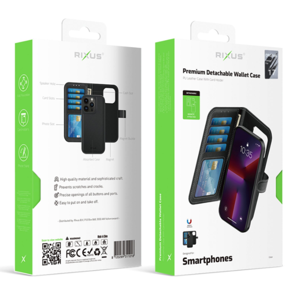 Premium magnetisk flip cover til iPhone 17 - Pakkens indhold - reFix.dk
