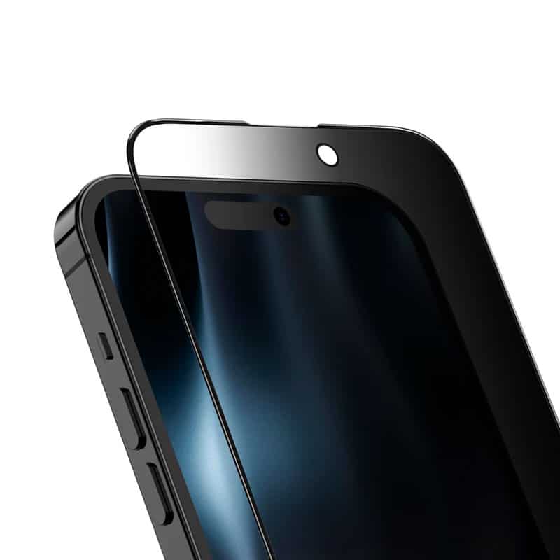 Privacy full cover skærmbeskyttelse til iPhone 16 Pro