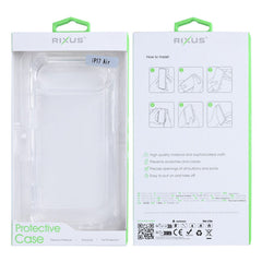 Rixus Anti-burst Clear Case til iPhone 17 Air - Pakkens indhold - reFix.dk