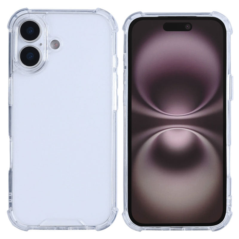 Rixus Anti-burst clear case til iPhone 17 - reFix.dk