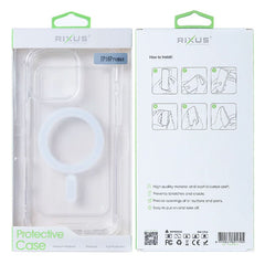 Rixus Anti-burst Clear Case med MagSafe til iPhone 16 Pro Max