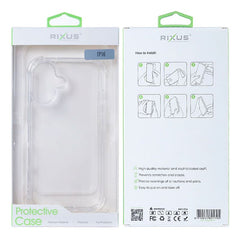 Rixus Anti-burst Clear Case til iPhone 16