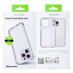 Rixus Armor-X Anti cover med MagSafe til iPhone 16 Plus - Pakkens indhold - reFix.dk