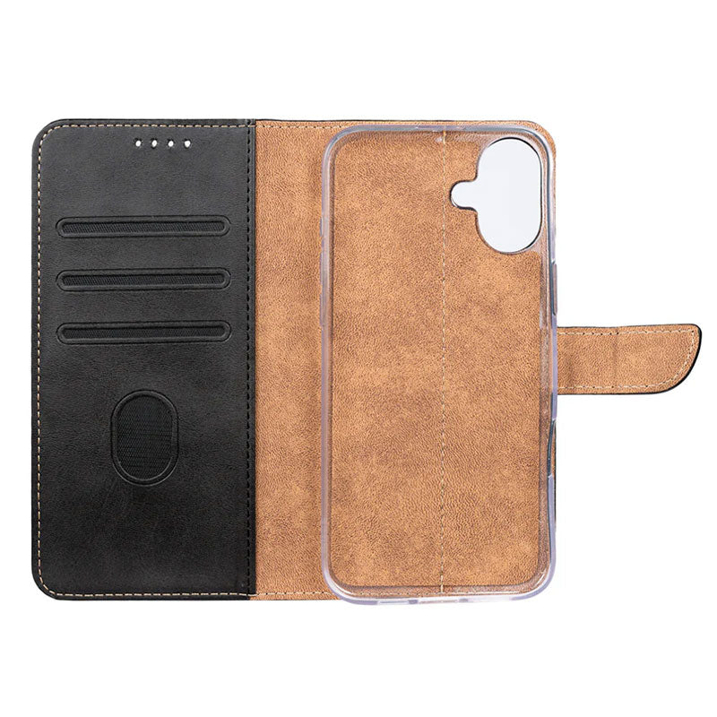 Rixus Læder flip cover til iPhone 16 Pro