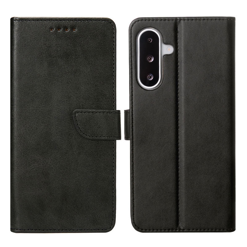  Rixus Læder flip cover til Samsung A26, A17 - Sort - 1 - reFix.dk