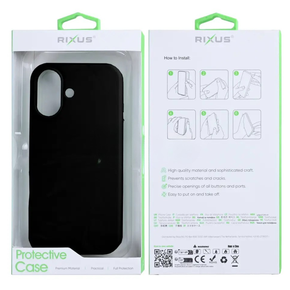 Rixus Soft TPU cover med MagSafe til iPhone 17 - reFix.dk