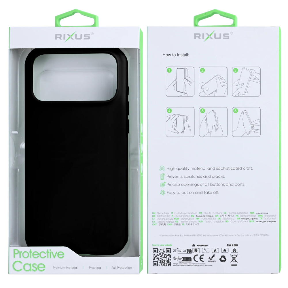 Rixus Soft TPU cover med MagSafe til iPhone 17 Pro - 1 - reFix.dk