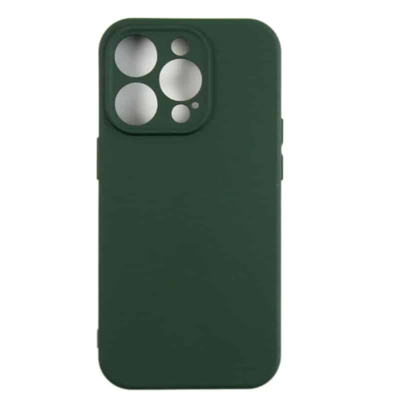Rixus Soft TPU cover til iPhone 14 Pro - Mørkegrøn - reFix.dk
