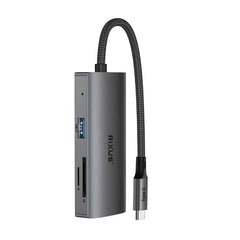 Rixus USB-C til HDMI Adapter med dockingstation