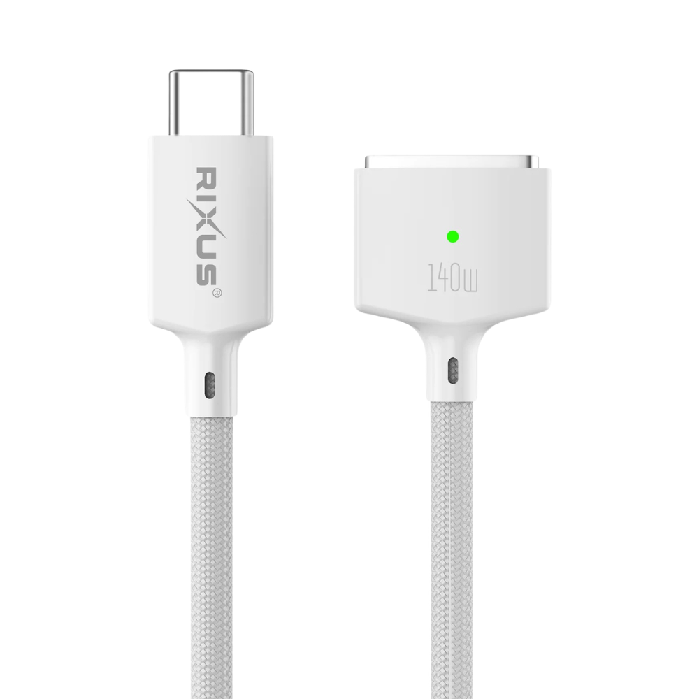 Rixus USB-C til Magsafe 3 Opladerkabel til MacBook (140W) - reFix.dk