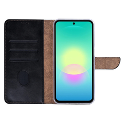 Samsung A27 Cover – Rixus Læder Flip Cover med Kortholder - sort - 1 - reFix.dk