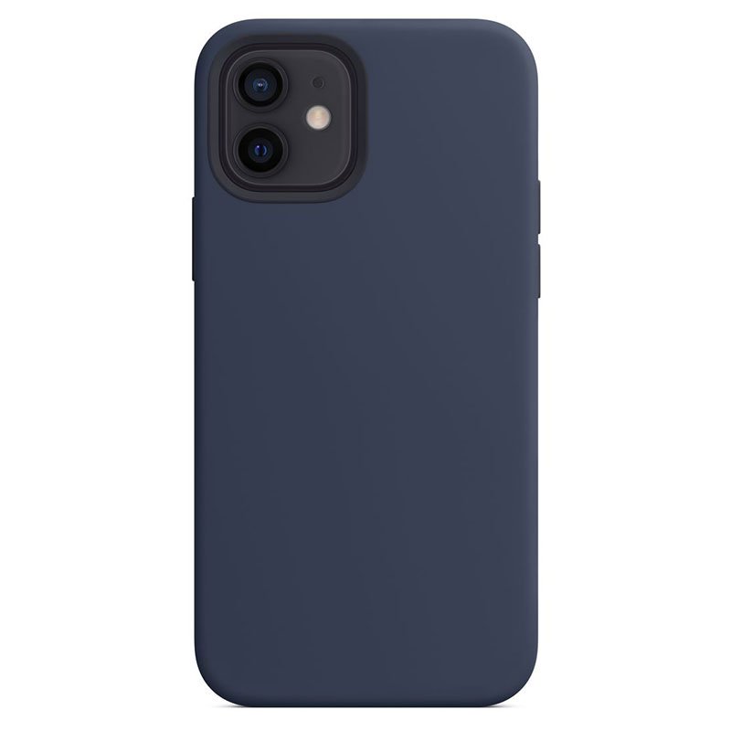 Silikone cover til iPhone 12 mini deep navy - reFix.dk