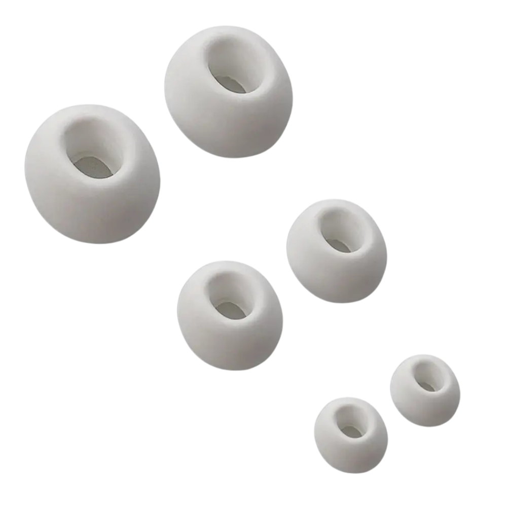 Silikone Ørepropper til In-Ear Høretelefoner – S / M / L – 6 stk. - Hvid - 1 - reFix.dk