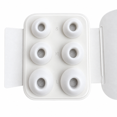 Silikone Ørepropper til In-Ear Høretelefoner – S / M / L – 6 stk. - Hvid - reFix.dk