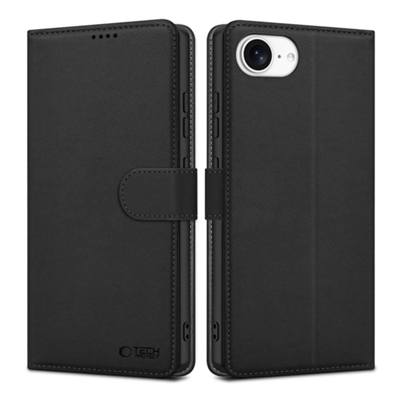 Tech-Protect Læder flip cover til iPhone 16e - reFix.dk