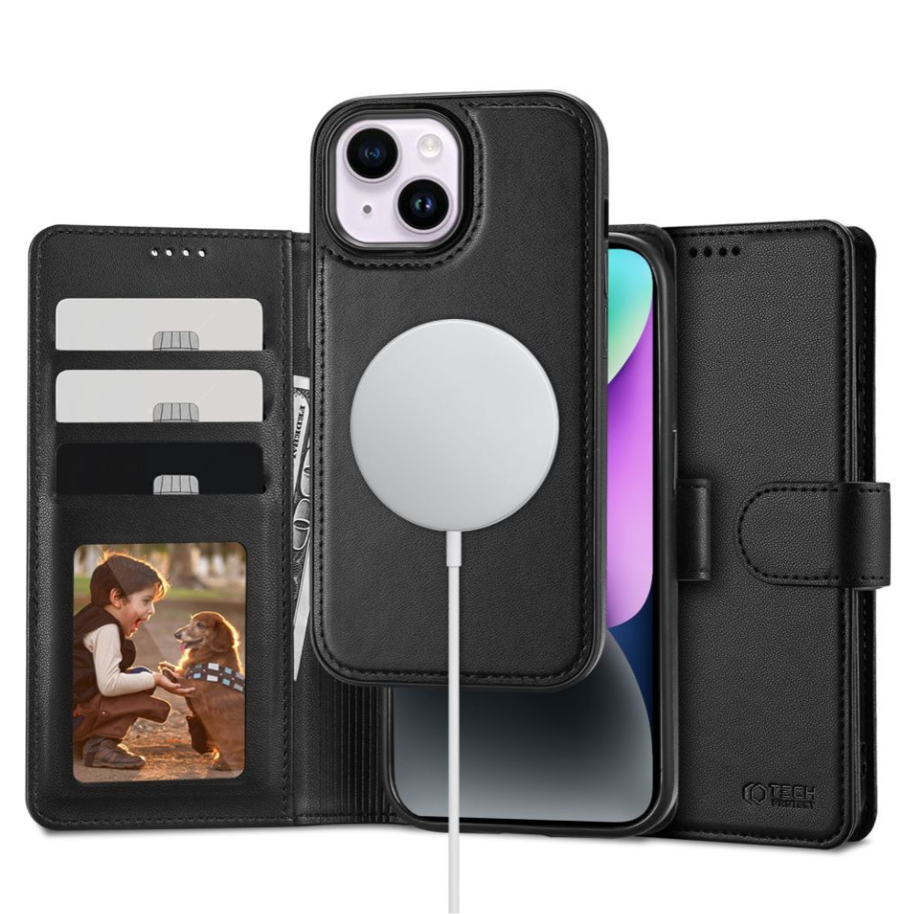 Tech-Protect Wallet MagSafe Cover til iPhone 15 - reFix.dk