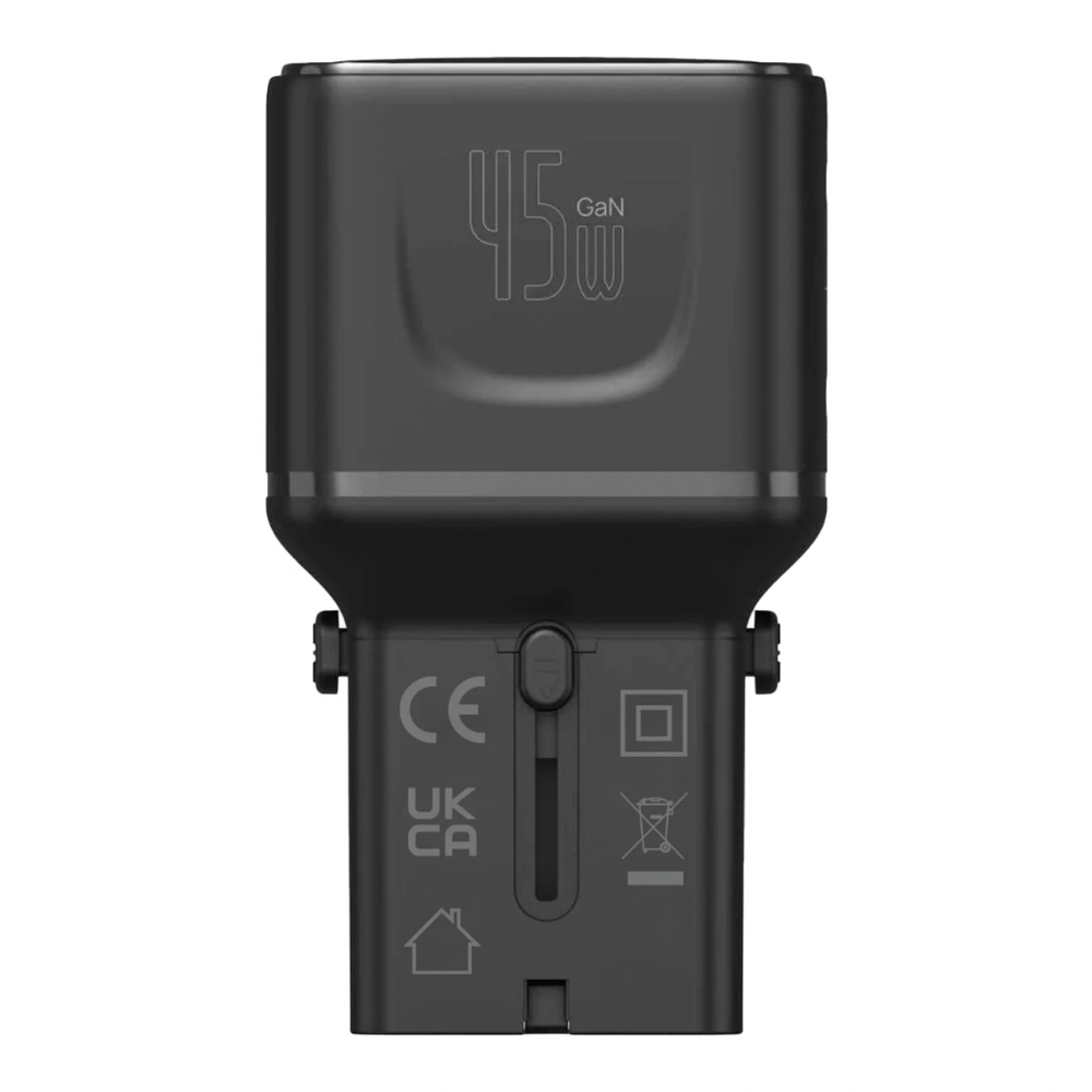 Universal Rejseadapter 45W med 2x USB-C – PD 3.0 - 1 - reFix.dk