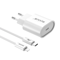 USB-C Hurtig Oplader 20W med Lightning Kabel - 1 - reFix.dk