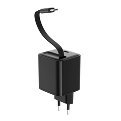 USB-C Hurtig Oplader 45W / 30W – Udtrækkeligt Kabel - 1 - reFix.dk