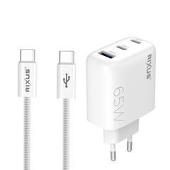USB-C Hurtig Oplader 45W / 65W med 1,8m Kabel - 1 - reFix.dk