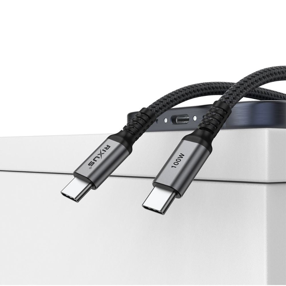 USB-C til USB-C Kabel 100W – 3m Hurtig Opladerkabel - 1 - reFix.dk